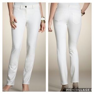 Chico's ultimate Fit Getaway Ankle White Jeans